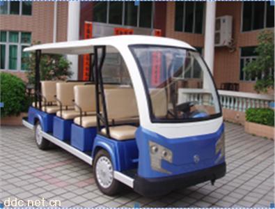  沃森蓝白色14/15座电动观光游览车